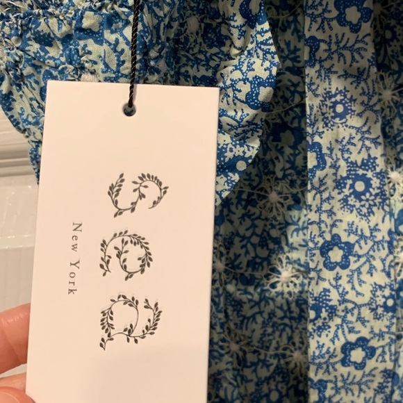 Sea New York Ida Apron Dress in Blue Floral - Picture 5 of 6